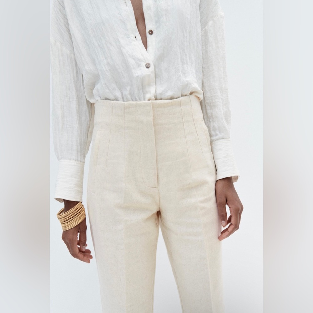 Zara rustic high-waisted pants - Picture 2 of 8